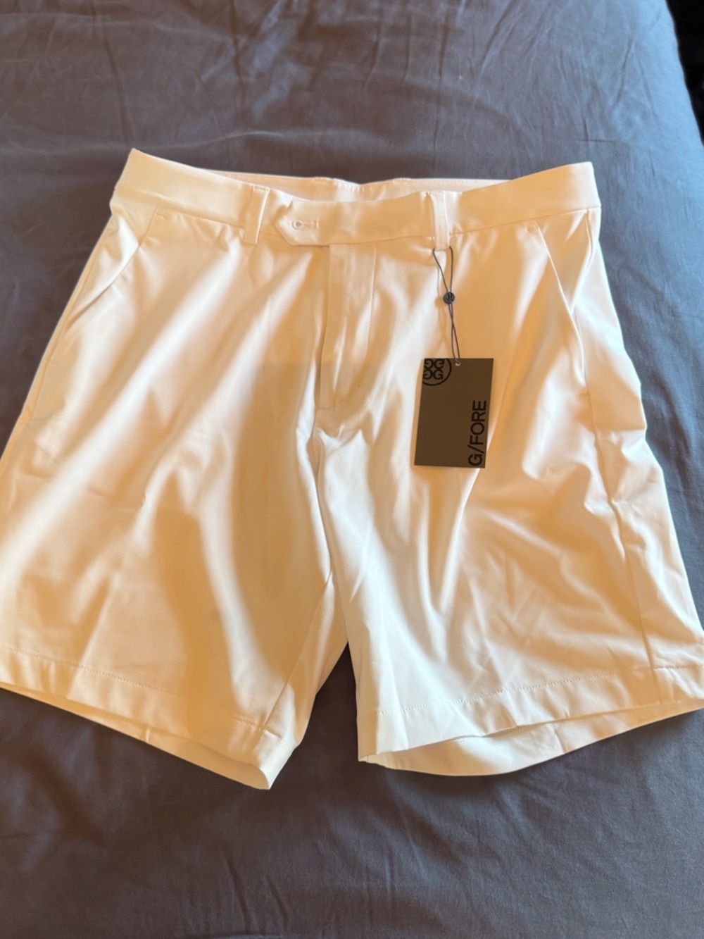 G/FORE Men's white Performance Golf Shorts